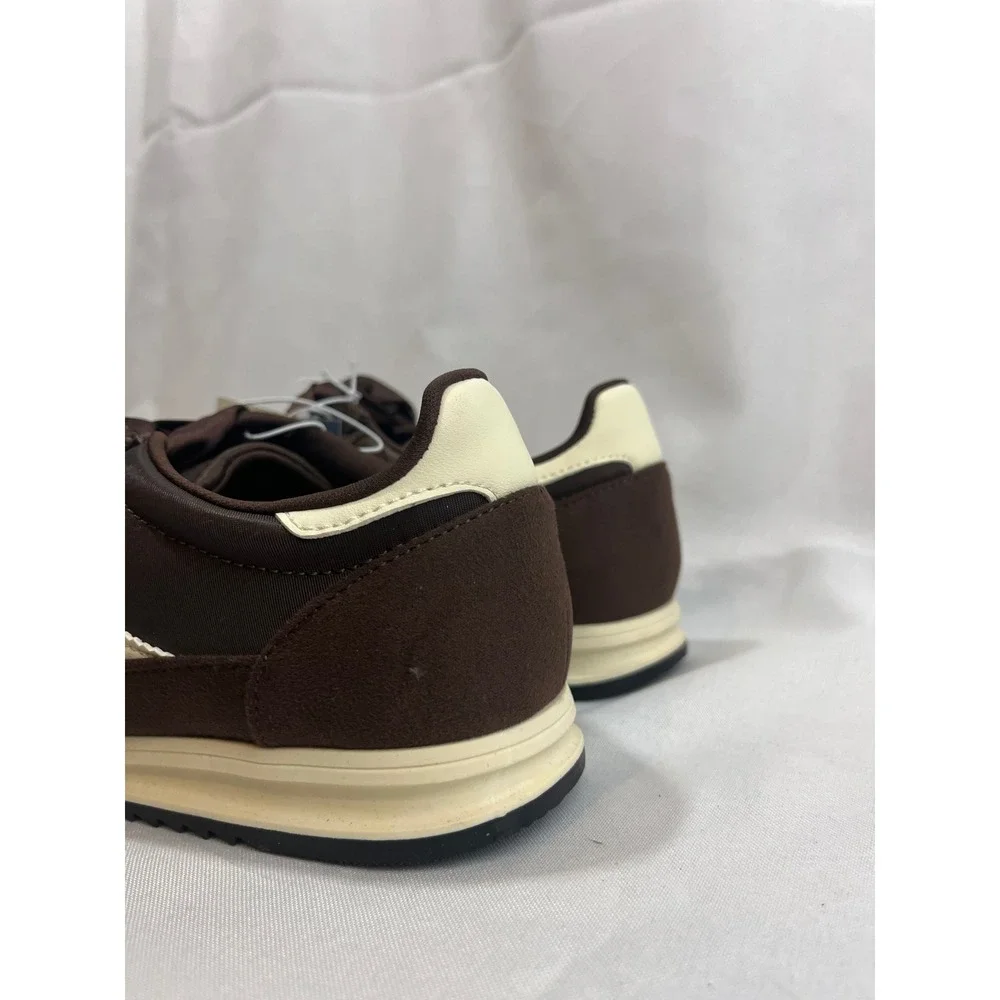 Universal Thread Womens Brown Cream Retro Jogger Sneakers Size 6 NEW